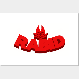 Rabid Text Logo Posters and Art